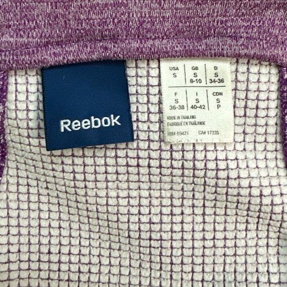Reebok Purple Zip Up Light Running Jacket size Small Women's - Picture 4 of 5